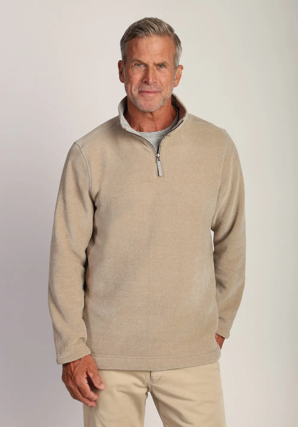 Men's Apres Lux Chenille 1/4 Zip Pullover 1