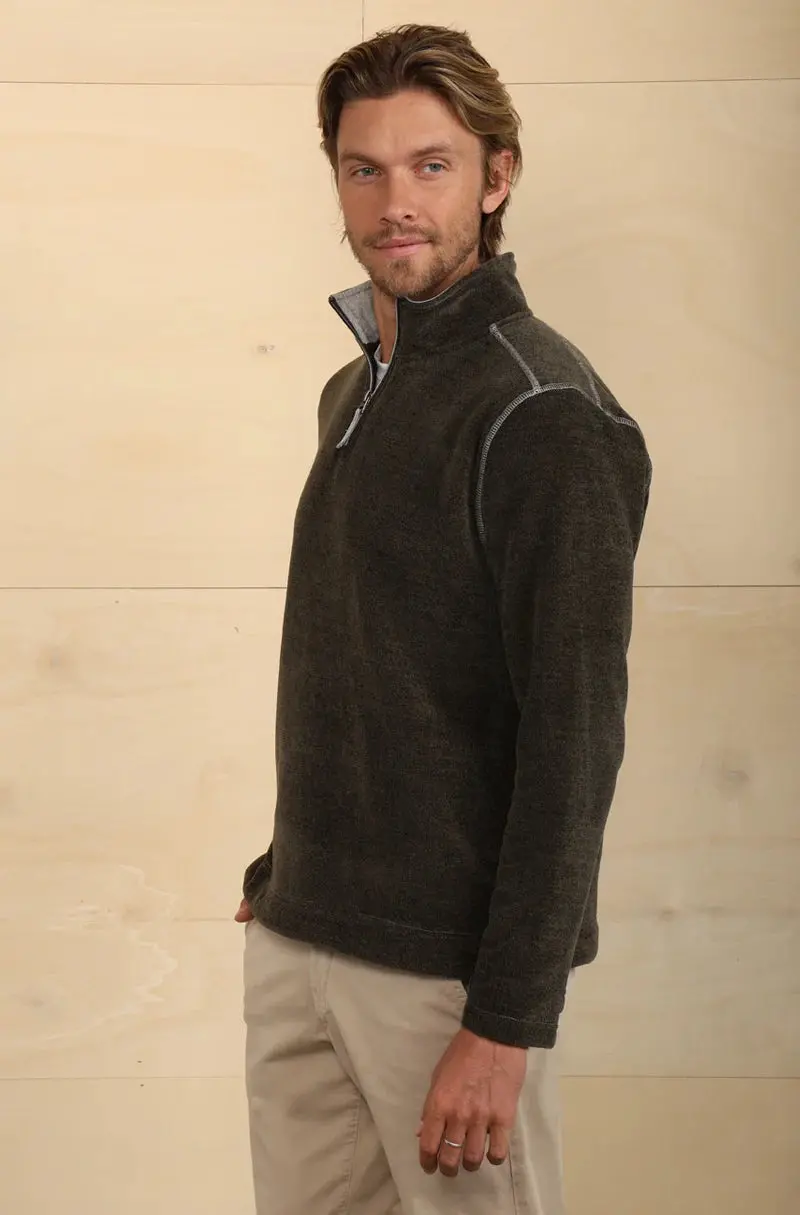 Men's Apres Lux Chenille 1/4 Zip Pullover 1