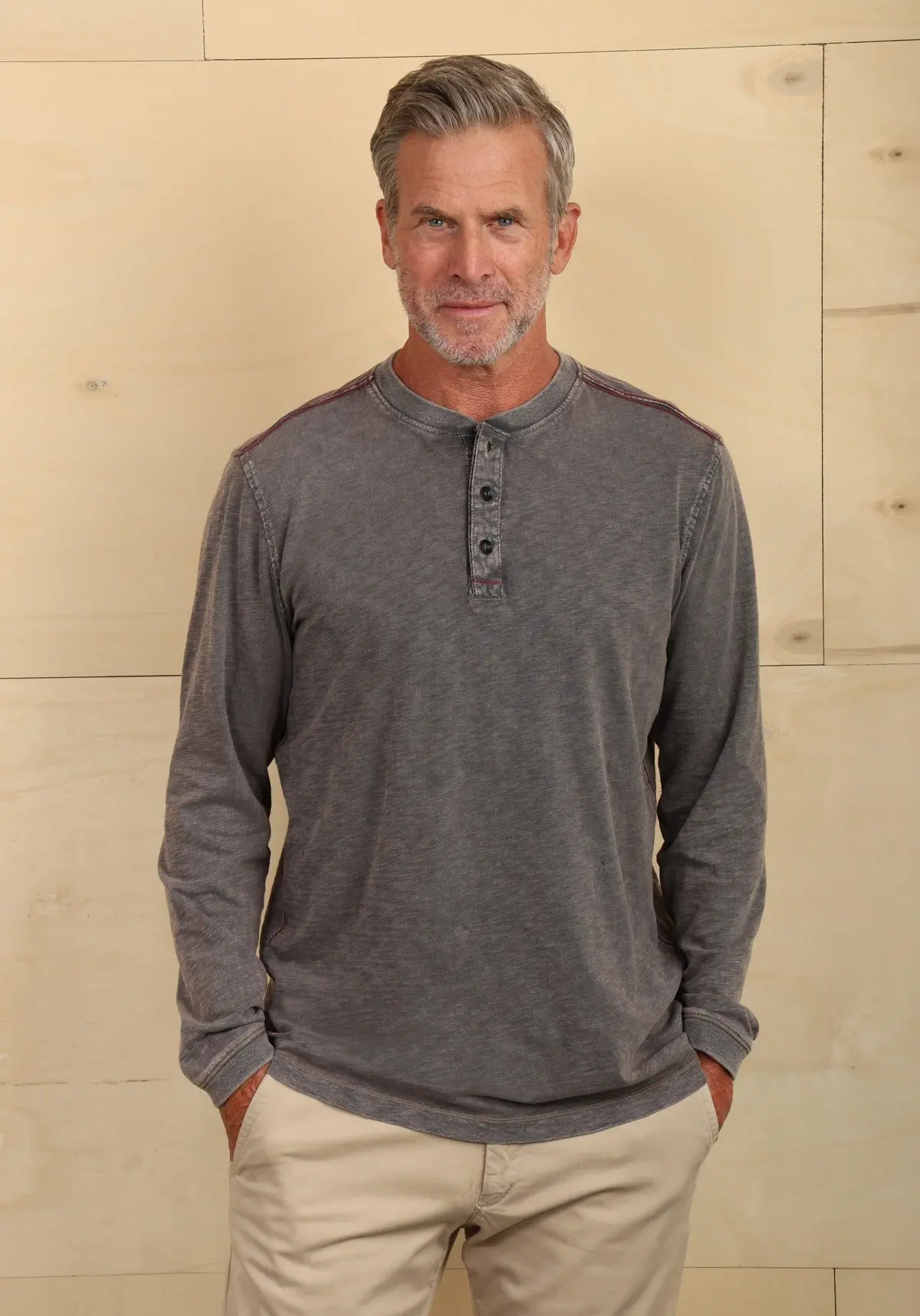 Men's Venice Cotton Slub Henley 1