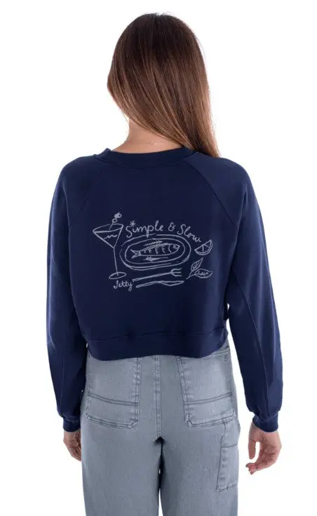 Women's Simple And Slow Crewneck 1