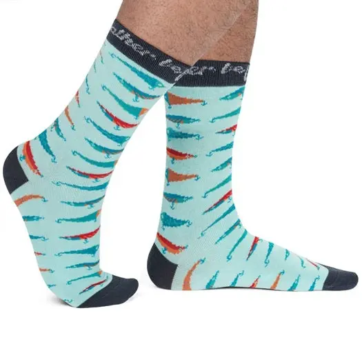 I'd Rather Be Fishing Socks 2