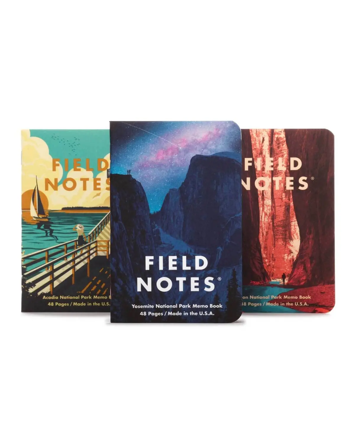 National Parks Series-A Field Notes Set Of 3 1