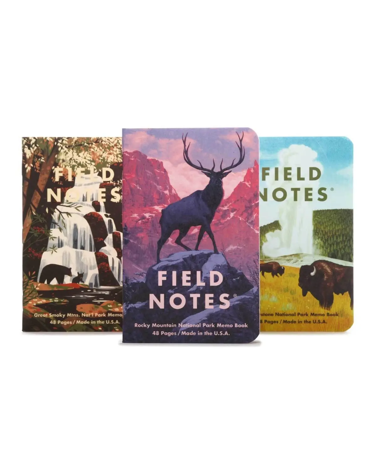 National Parks Series-C Field Notes Set Of 3 1