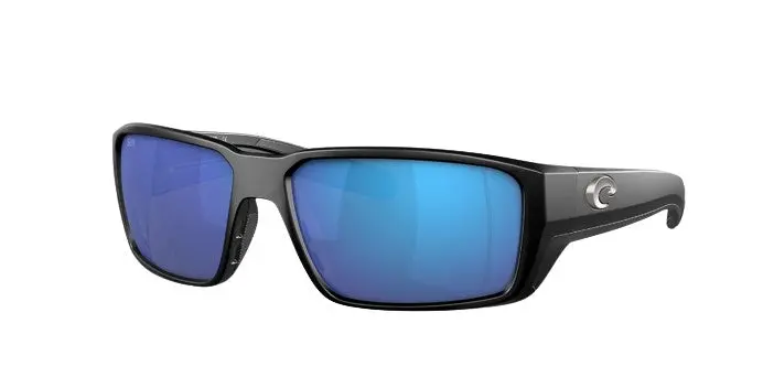 Fantail Pro Sunglasses - Blue Mirror Lenses/Matte Black Frame 1