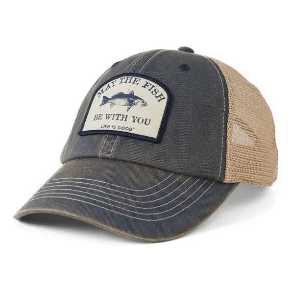 Adult Unisex Fish Be With You Old Favorite Mesh Cap 1