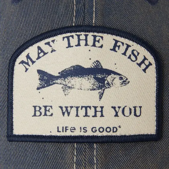 Adult Unisex Fish Be With You Old Favorite Mesh Cap 2