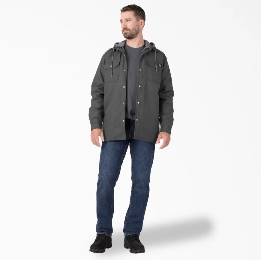 Men's Fleece Hooded Duck Shirt Jacket With Hydroshield 3