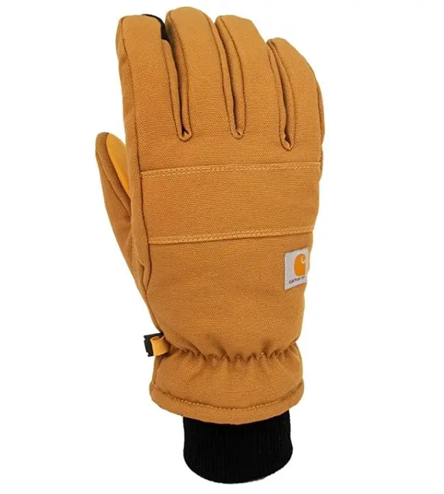 Men's Insulated Duck/Synthetic Leather Knit Cuff Glove 1