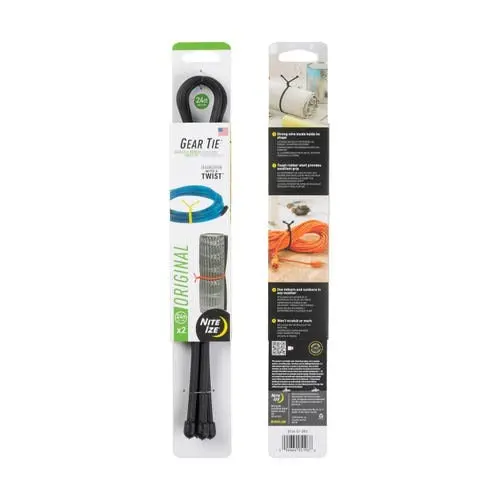 Gear Tie Original Reusable Rubber 24In Twist Tie - 2Pk 1