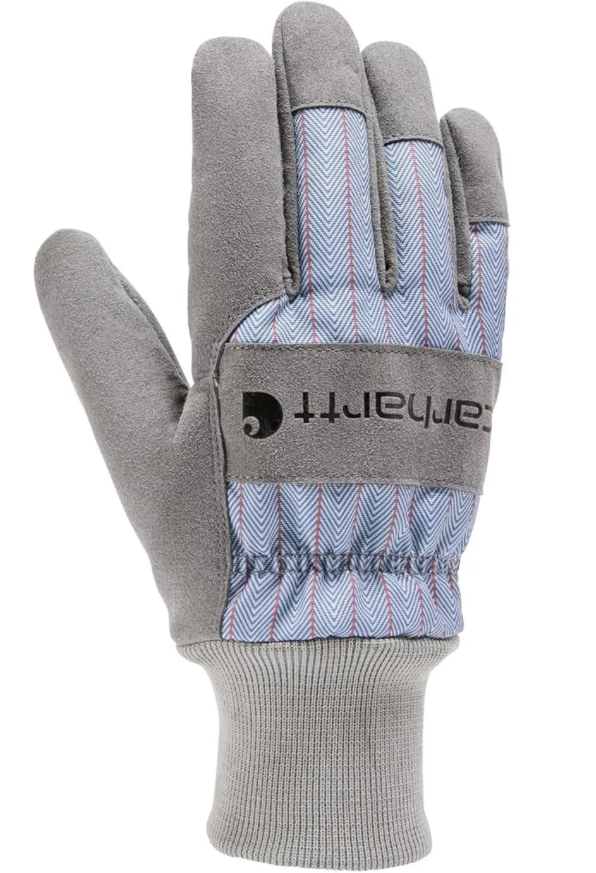 Women's Insulated Synthetic Sude Knit Cuff Glove 1