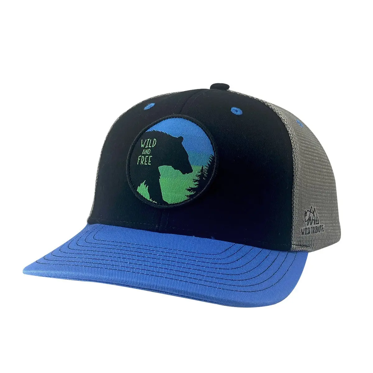 Wild And Free 6 Panel Trucker 1