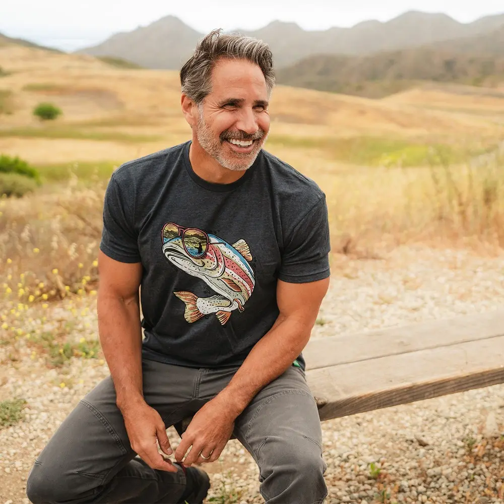 Miami Vice Rainbow Trout T-Shirt 2