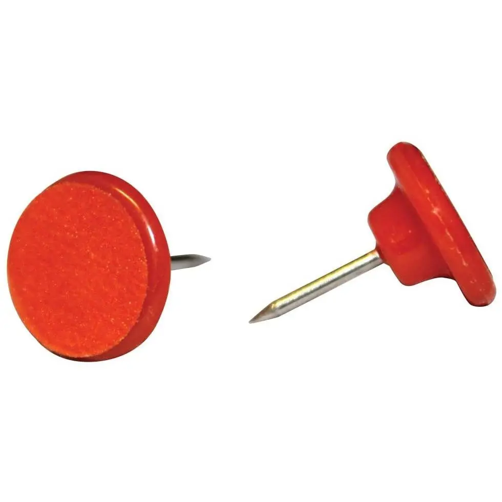 Orange Reflective Plastic Tacks -50Pk 1