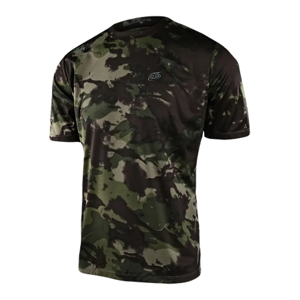 Jerseys Manga Corta Troy Lee Designs Flowline Camo Green 1