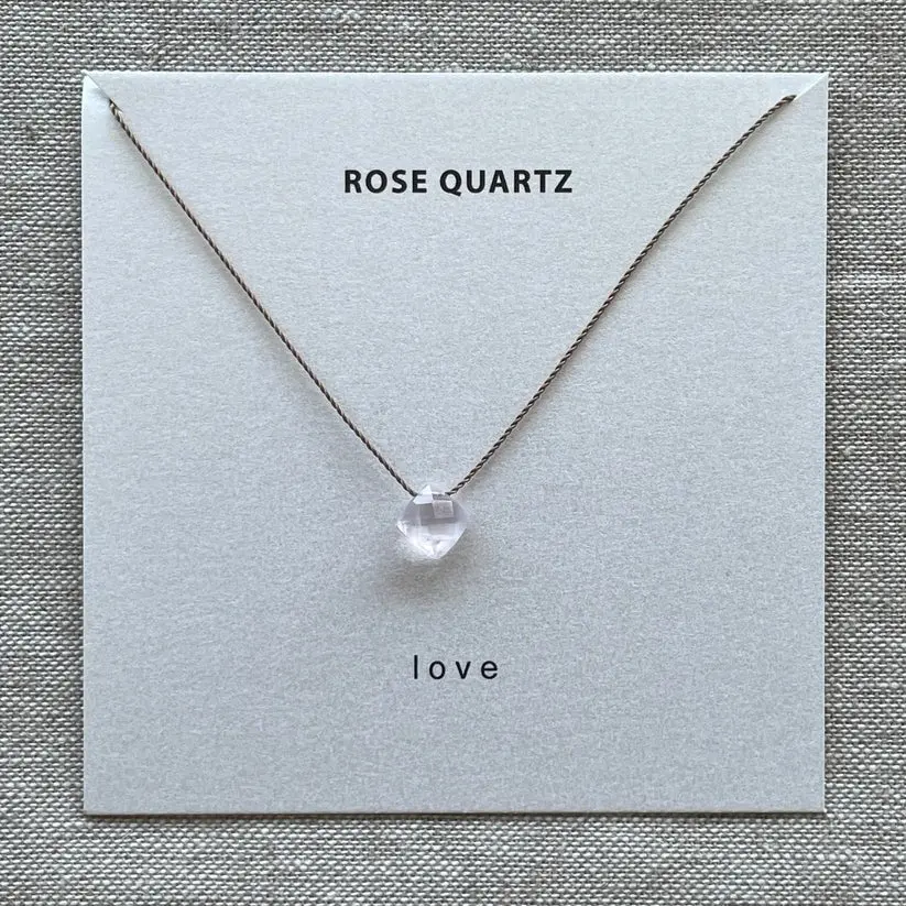 Rose Quartz Necklace - Love 1