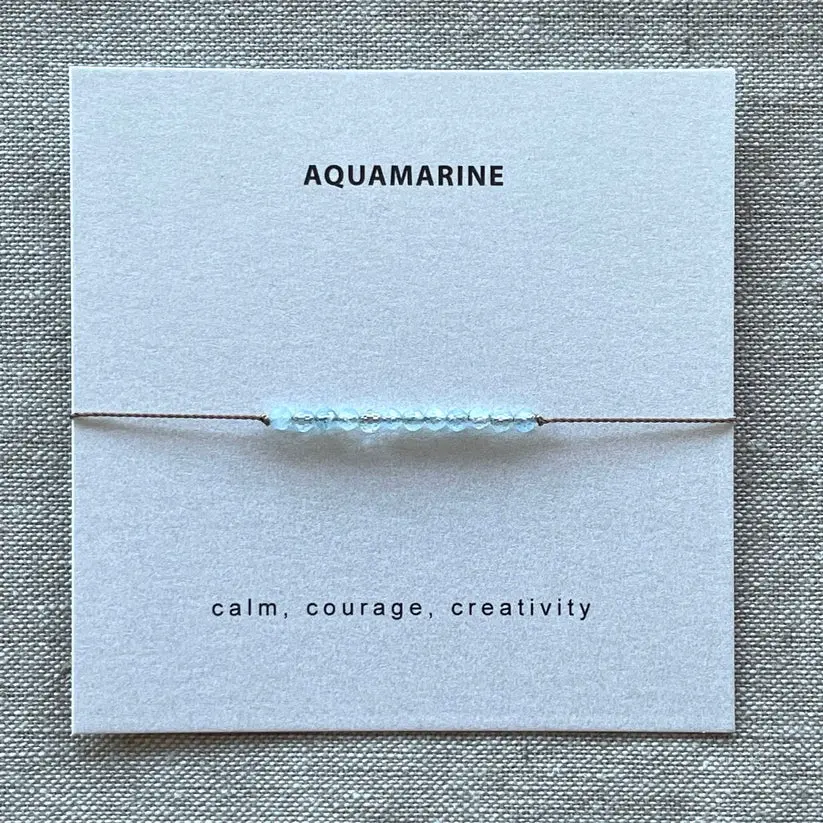 Aquamarine Necklace - Courage 1