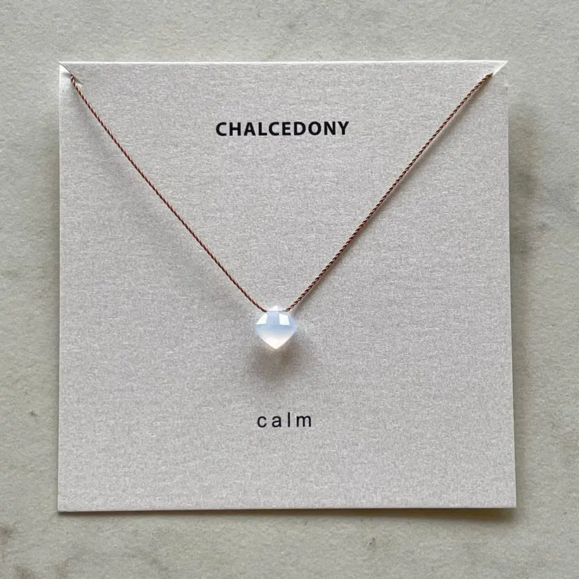 Chalcedony Necklace - Calm 1