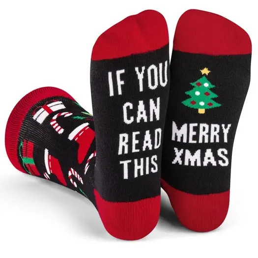 If You Can Read This, Merry Christmas Socks 1