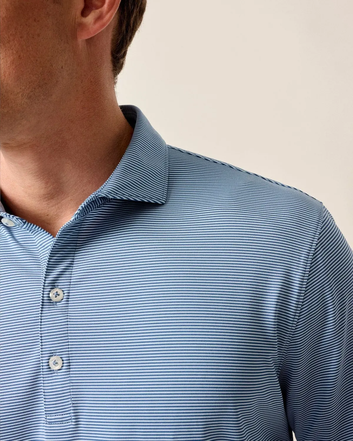 Men's Lyndon Striped Performance Jersey Polo 2