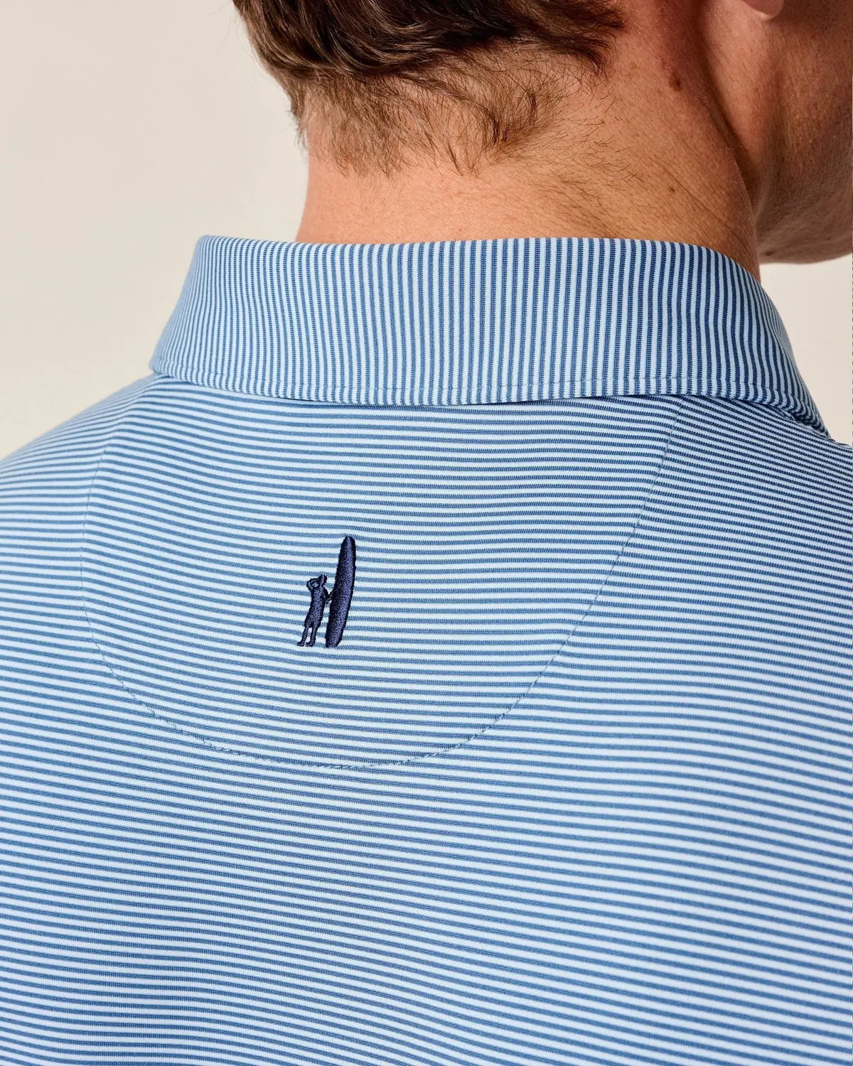 Men's Lyndon Striped Performance Jersey Polo 3