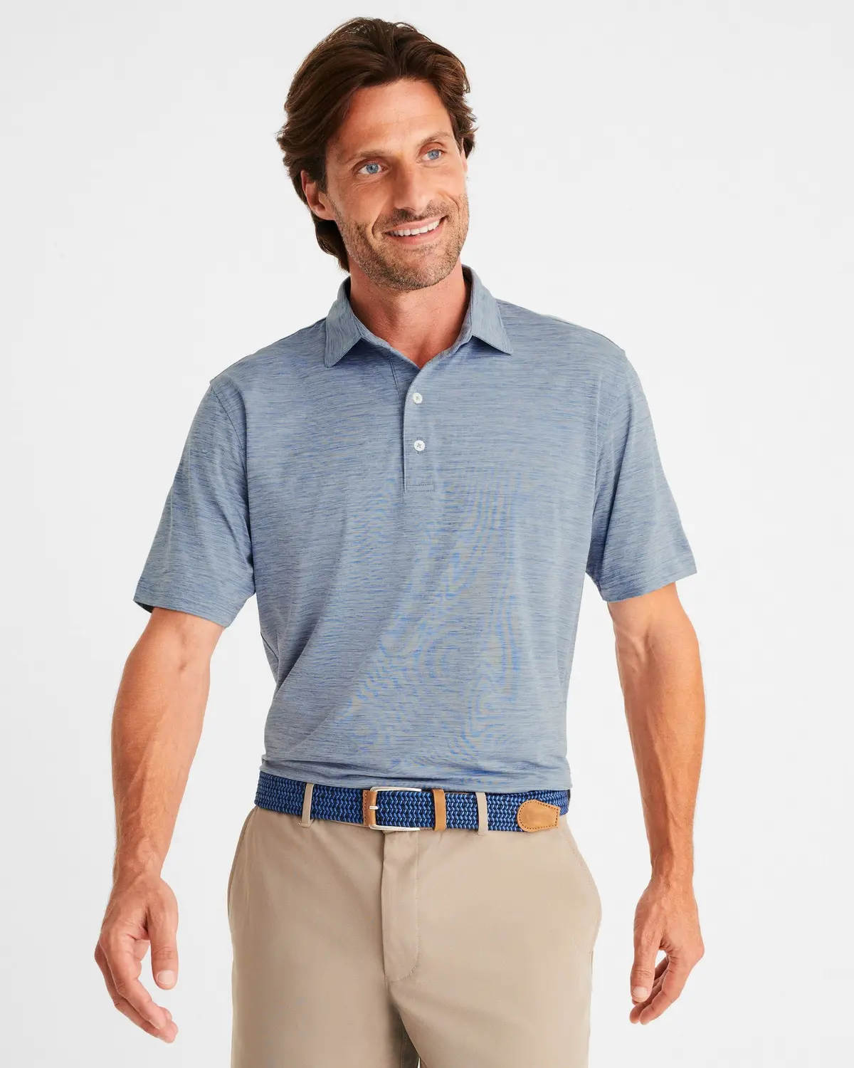 Men's Huron Heathered Polo Shirt 1