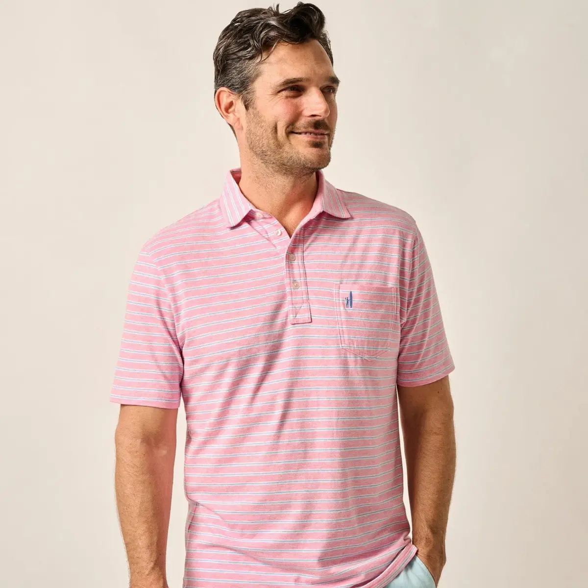 Men's Original 4-Button Polo - Matthis Stripe 1