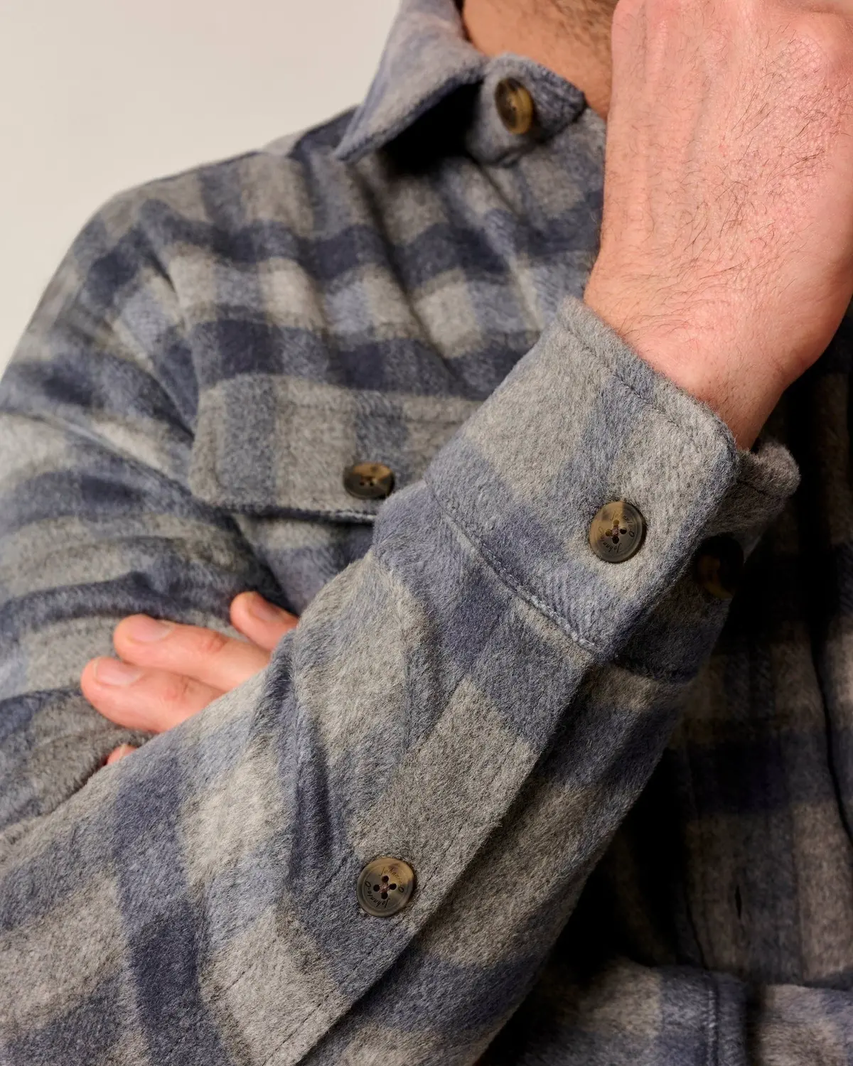 Men's Hassler Cashmere Blend Sherpa-Lined Shacket 2
