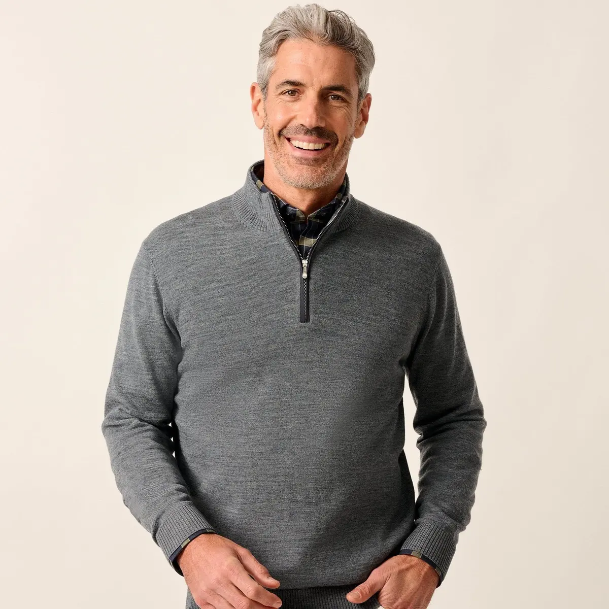 Men's Raynor Merino 1/4 Zip Sweater 1