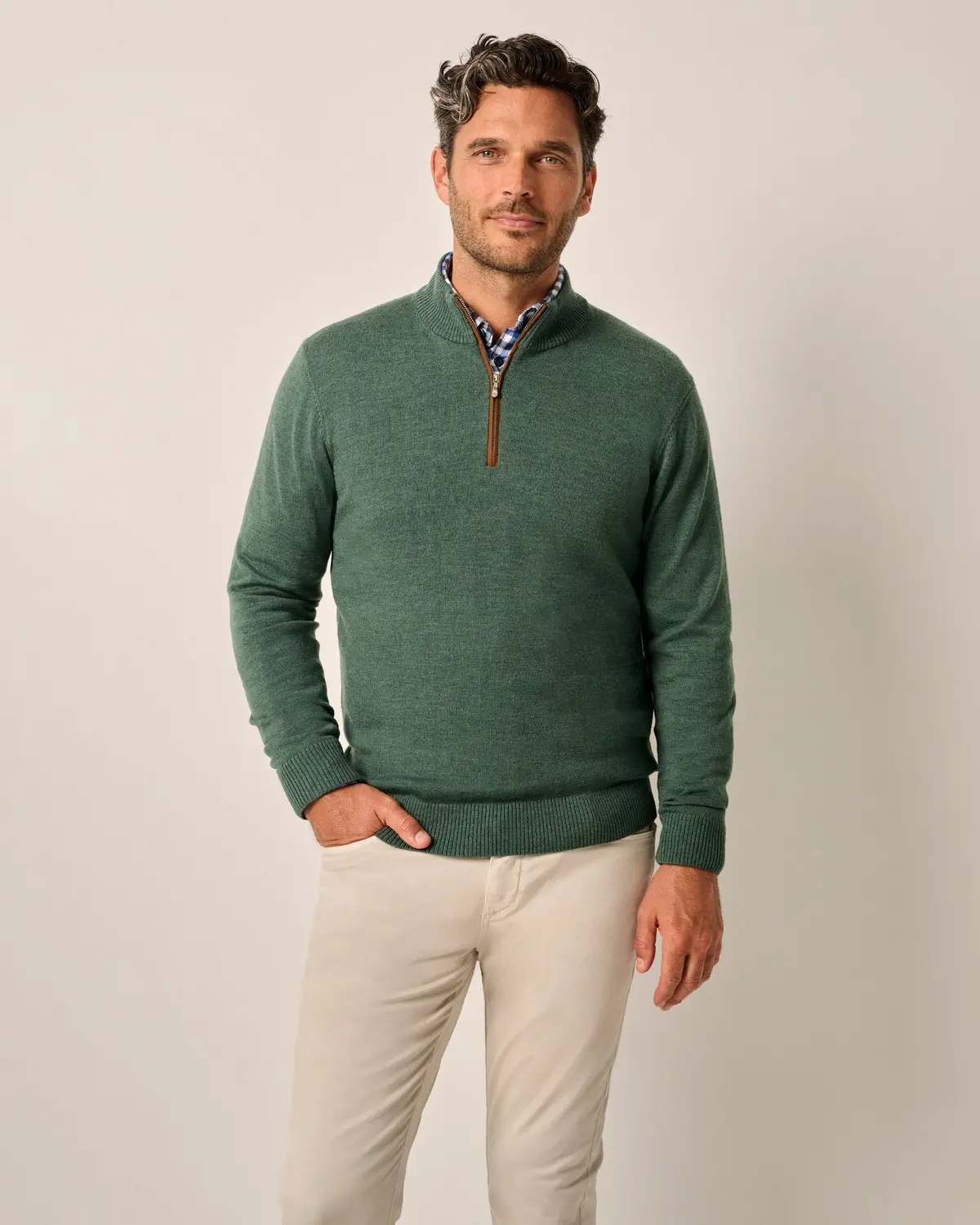 Raynor Merino 1/4 Zip Sweater 1