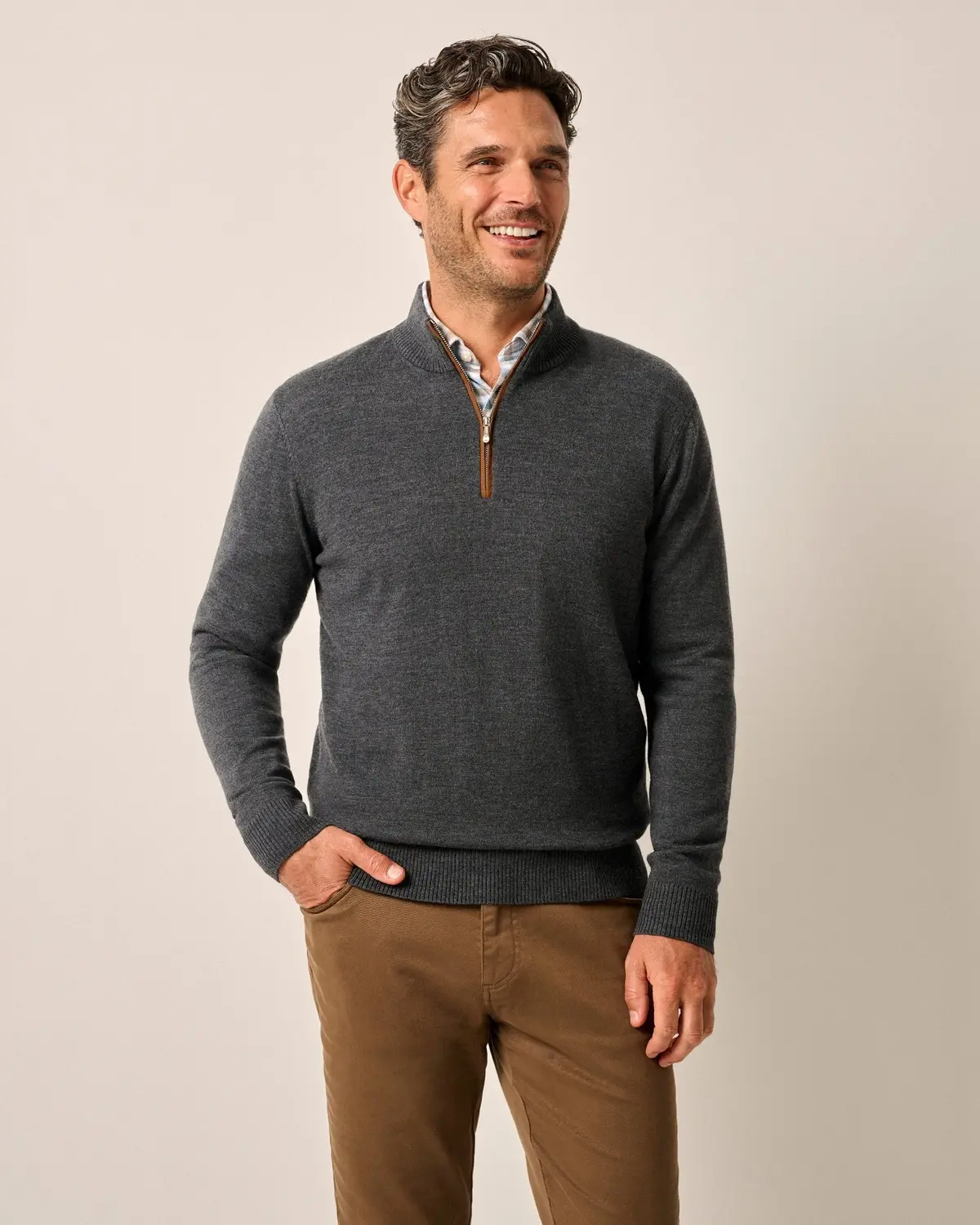 Raynor Merino 1/4 Zip Sweater 1