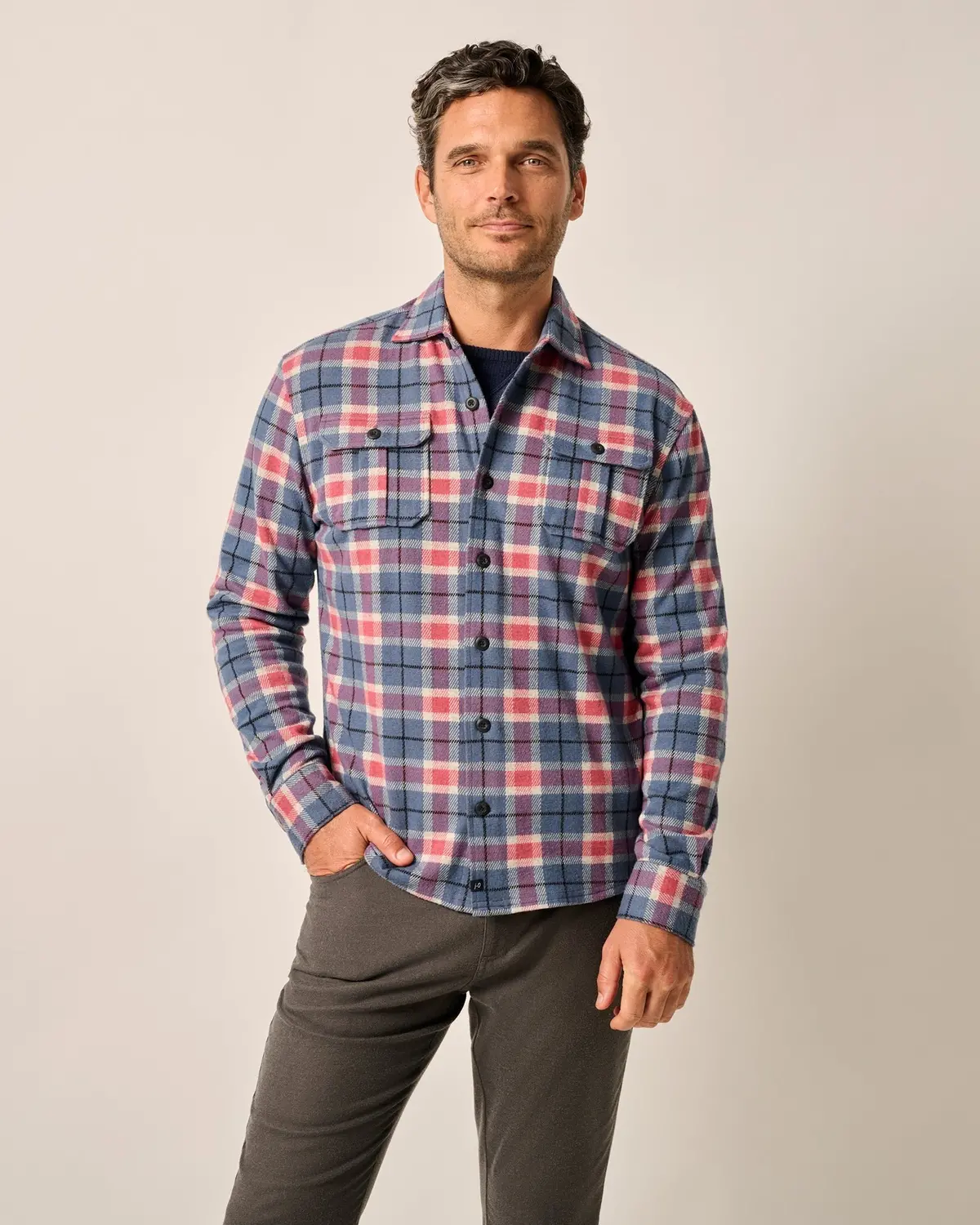 Kaden Stretch Flannel Lodge Shirt 1
