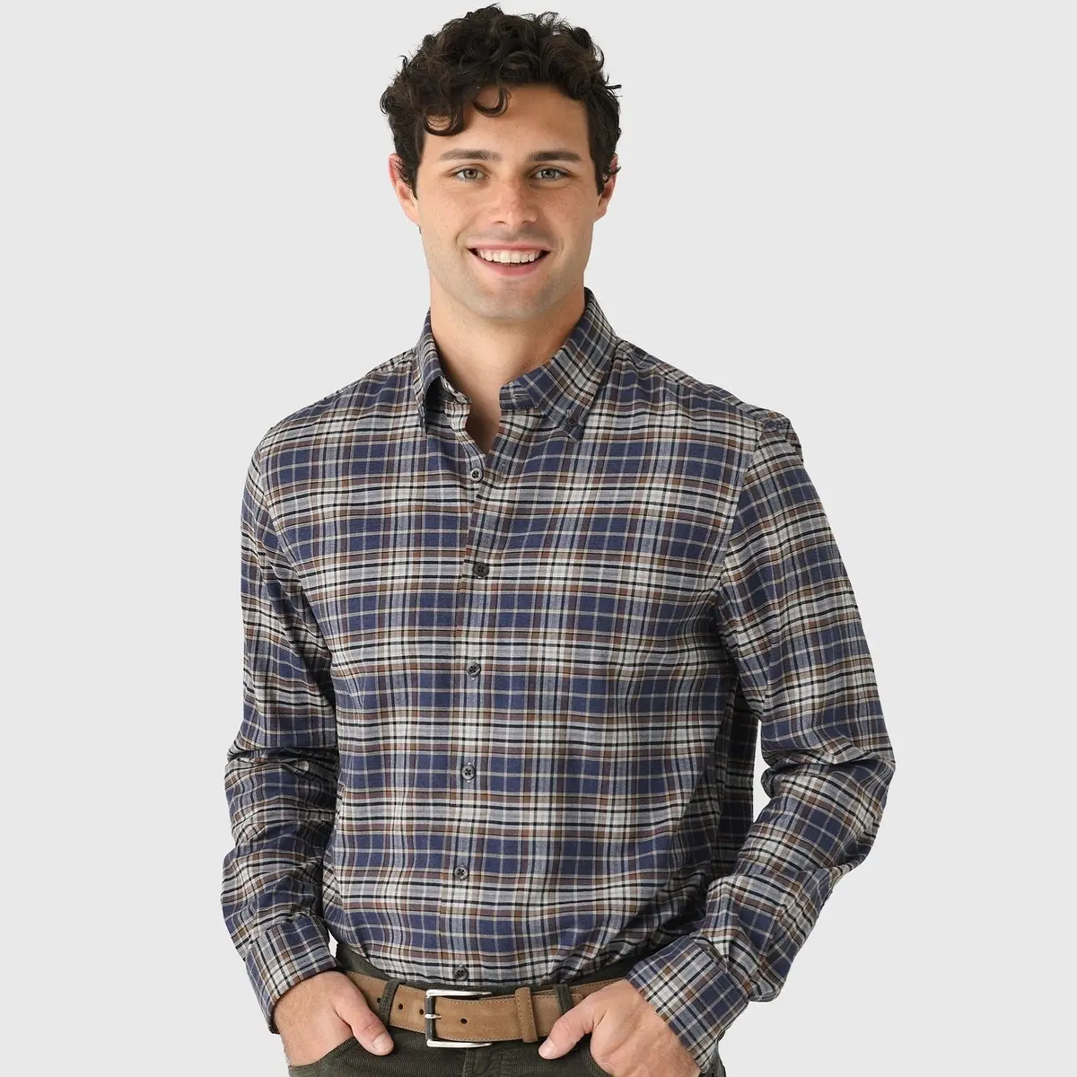 Men's Kamper Performance Flannel Button-Down 1