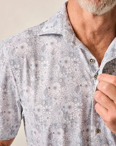 Men's Short Sleeve Hangin' Out Knit Button Down Shirt - Kayce 2