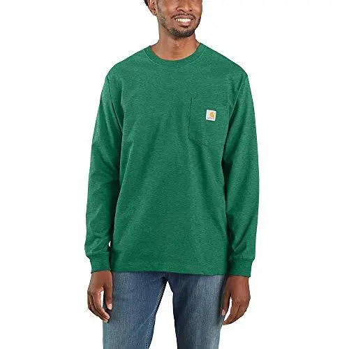 Men's Workwear Long Sleeve Pocket T-Shirt  - Big 1