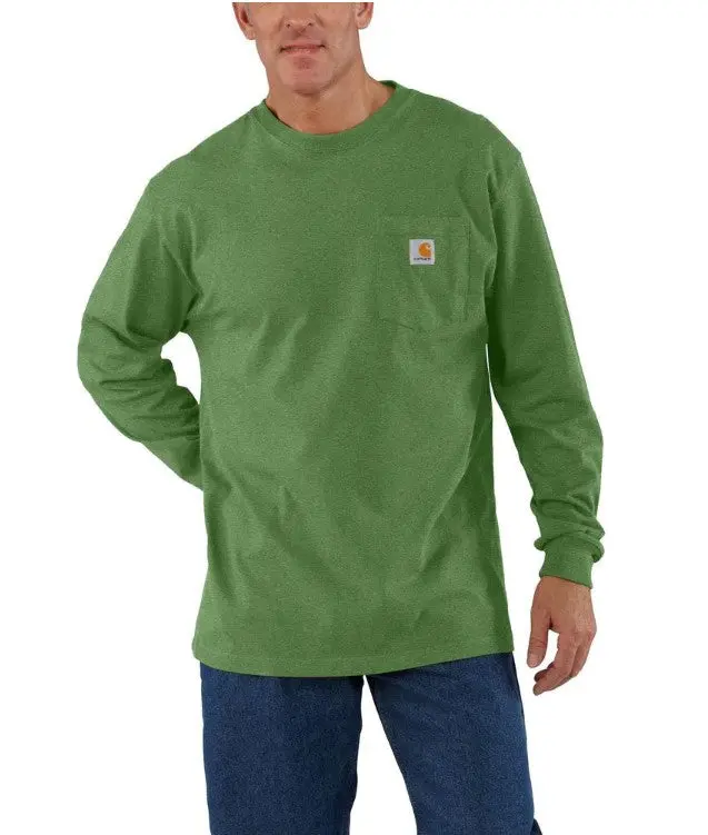 Men's Loose Fit Heavyweight Long-Sleeve Pocket T-Shirt - Big 1