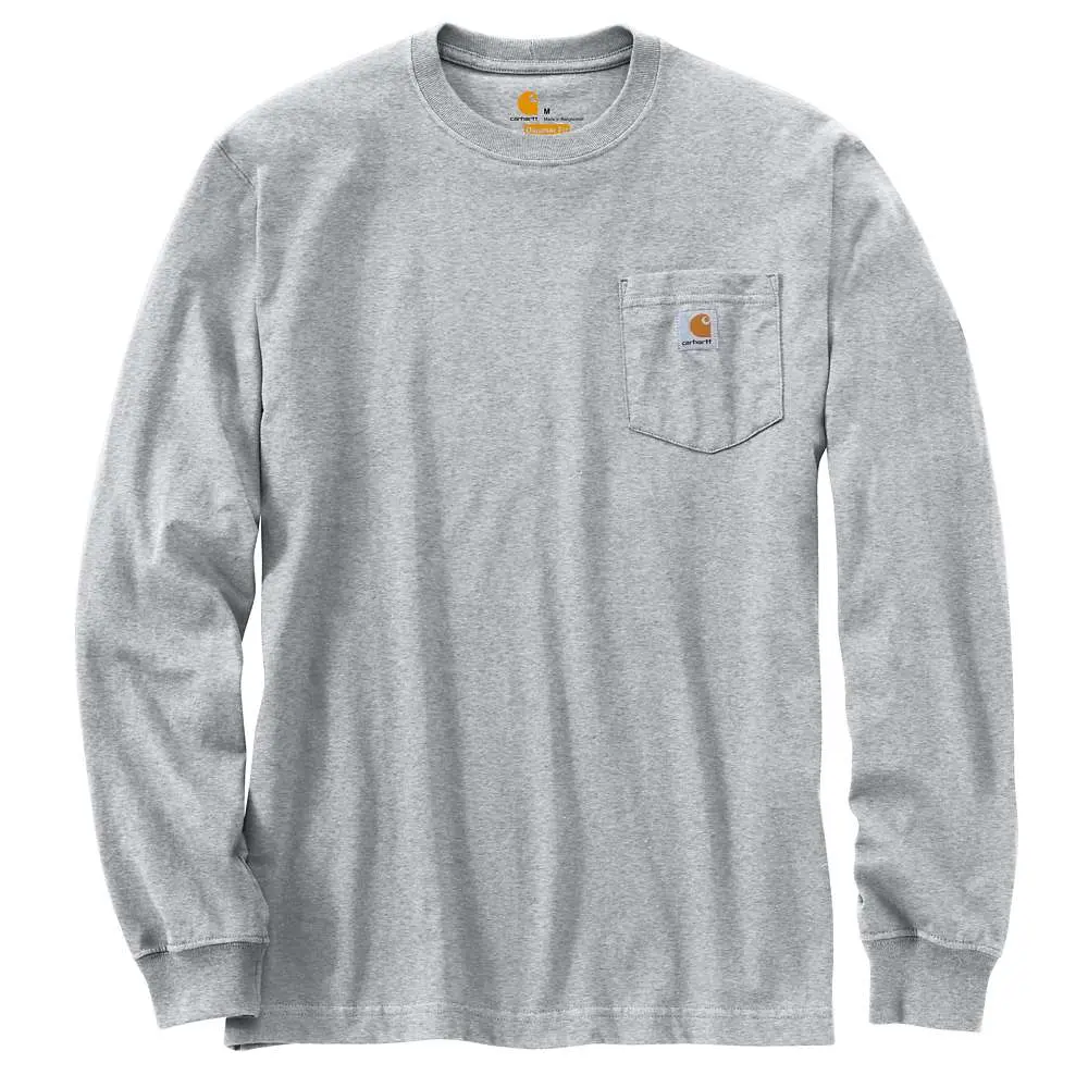 Men’S Workwear Long Sleeve Pocket Big T Shirt 1