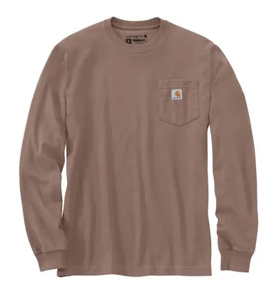 Men's Loose Fit Heavyweight Long-Sleeve Pocket T-Shirt 1