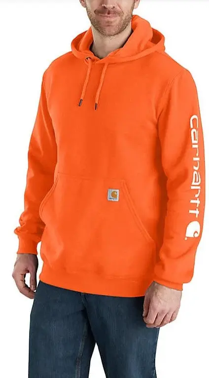 Men's Loose Fit Midweight Logo Sleeve Graphic Sweatshirt 1
