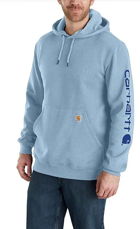 Men's Loose Fit Midweight Logo Sleeve Graphic Sweatshirt 1