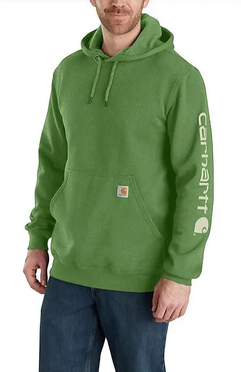 Men's Loose Fit Midweight Logo Sleeve Graphic Sweatshirt 1