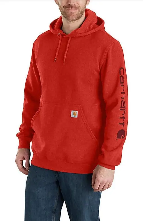 Men's Loose Fit Midweight Logo Sleeve Graphic Sweatshirt 1