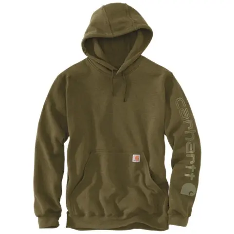 Men's Loose Fit Midweight Logo Sleeve Graphic Sweatshirt 1