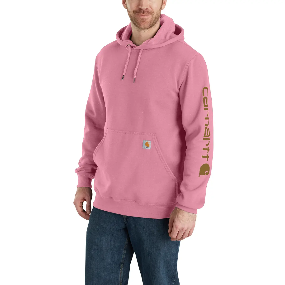 Men's Loose Fit Midweight Logo Sleeve Graphic Sweatshirt 1