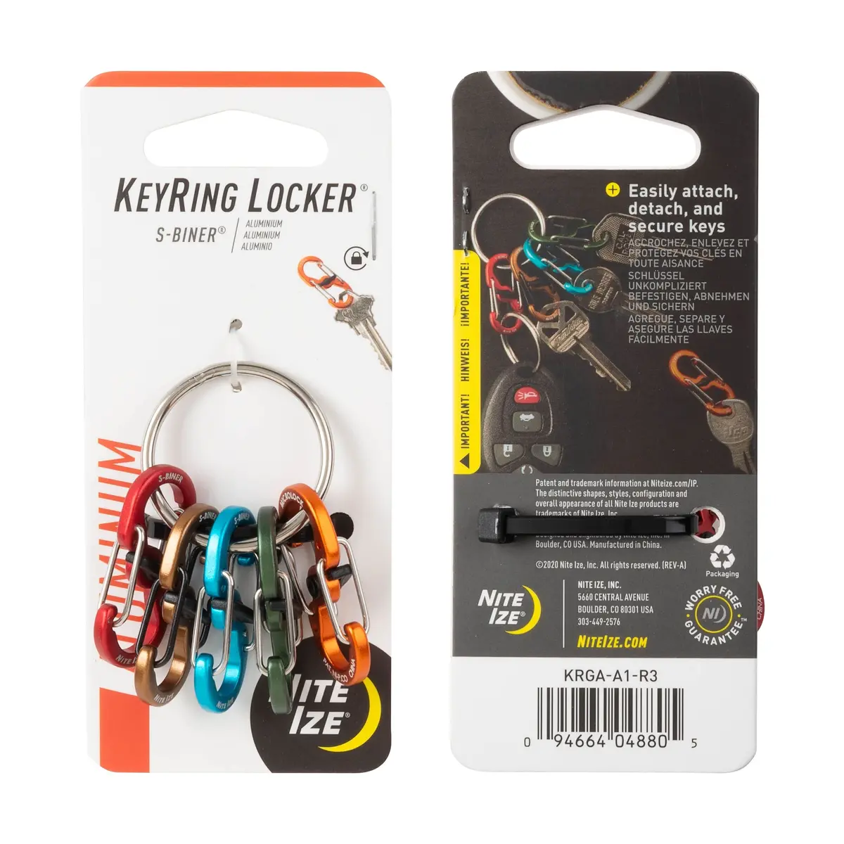 Keyring Locker S-Biner Aluminum 1