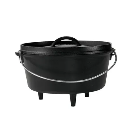 Cast Iron Deep Camp Dutch Oven - 5Qt 1