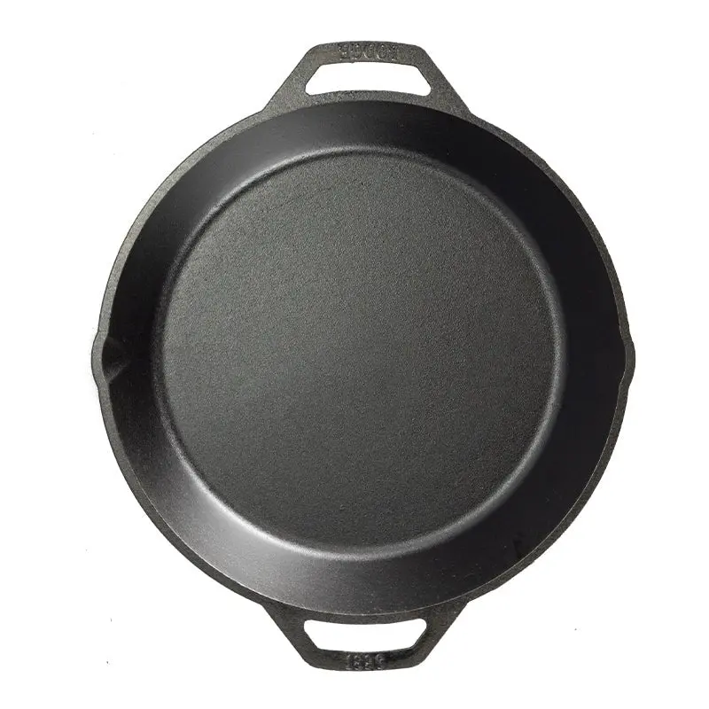 Seasoned Cast Iron Dual Handle Pan - 13.25In. 2