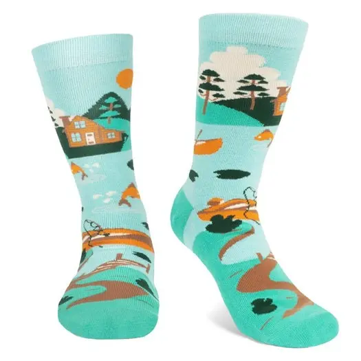 I'd Rather Be At The Lake Socks 2