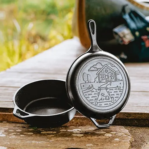 Wanderlust 3.2Qt Cast Iron Cabin Combo Cooker 1