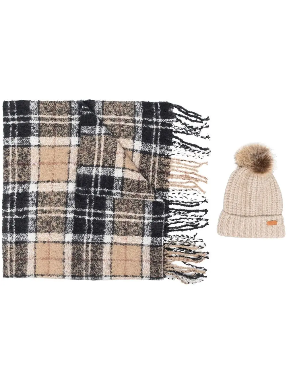 Women's Saltburn Beanie & Tartan Scarf Set 1