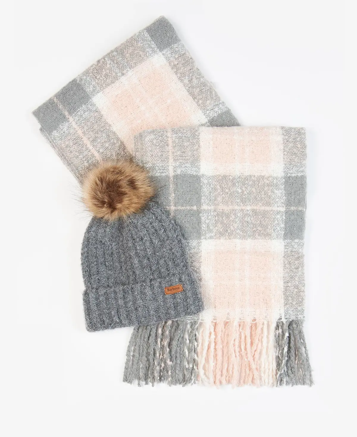 Women's Saltburn Beanie & Tartan Scarf Set 1